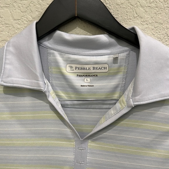 Pebble Beach Women’s Blue Luxe Performance Sleeveless Golf Polo Size L - Picture 4 of 7